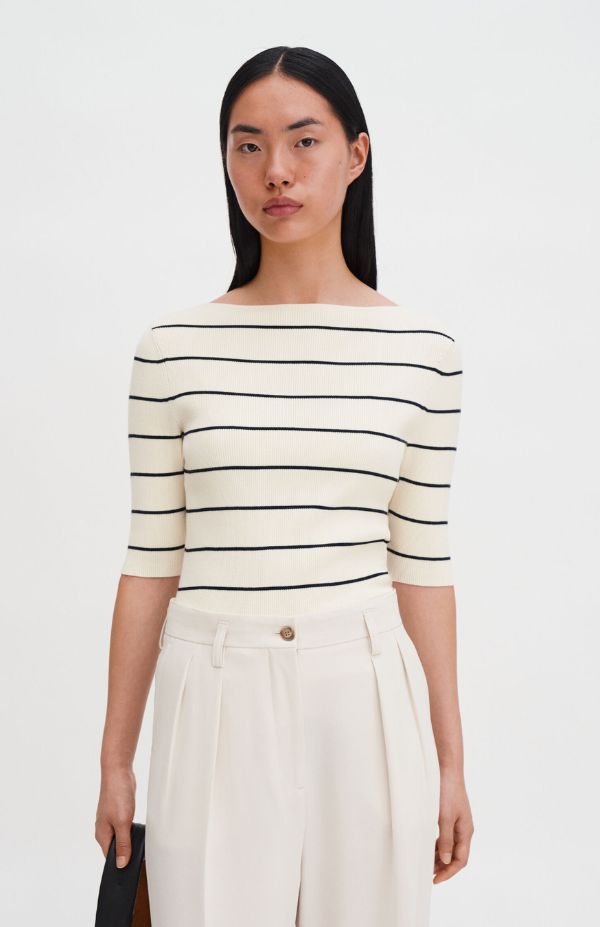 Boatneck Rib Top