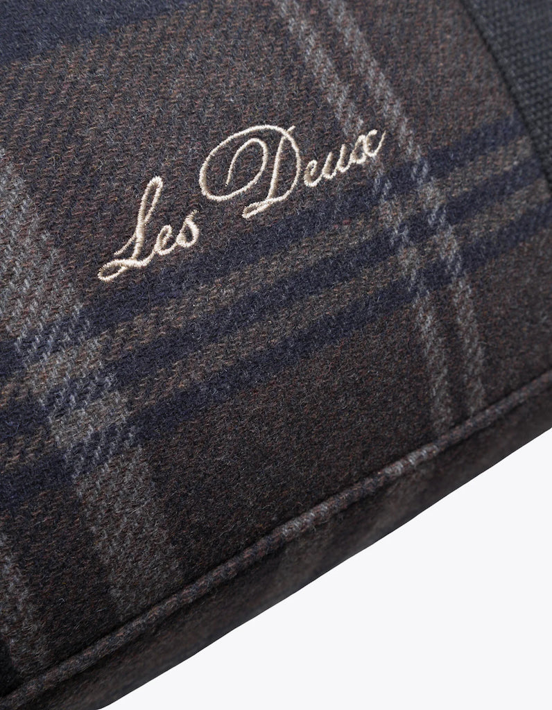 Check Wool Weekend bag