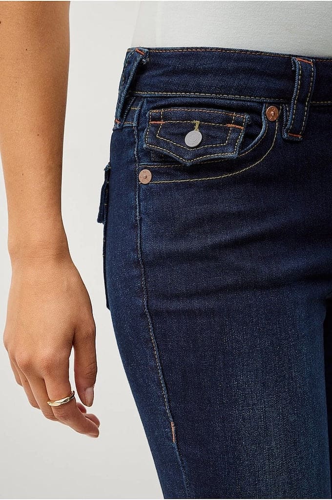 BECCA MID RISE BOOT CUT FLAP