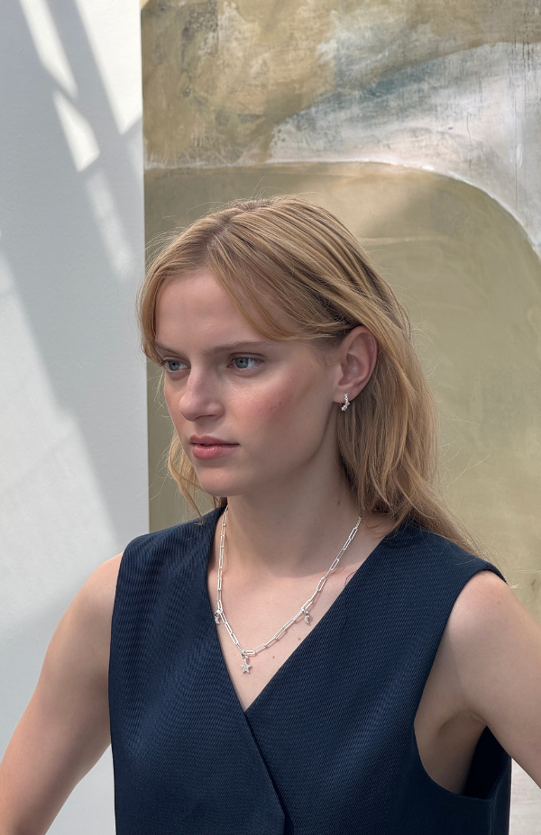 Emilia Mixed Small Hoops Silver