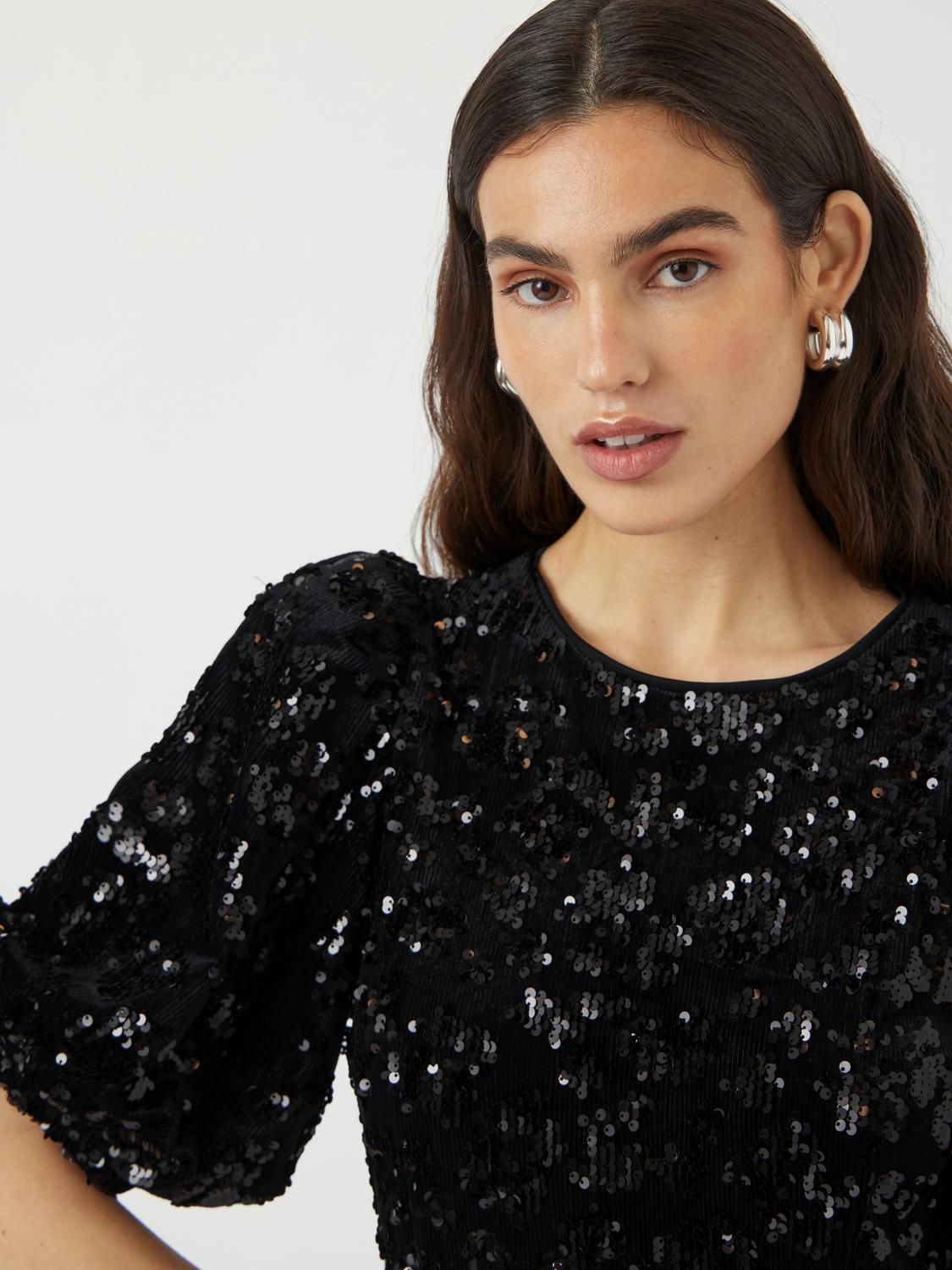 Yassofie 2/4 Sequin Midi Dress - Show