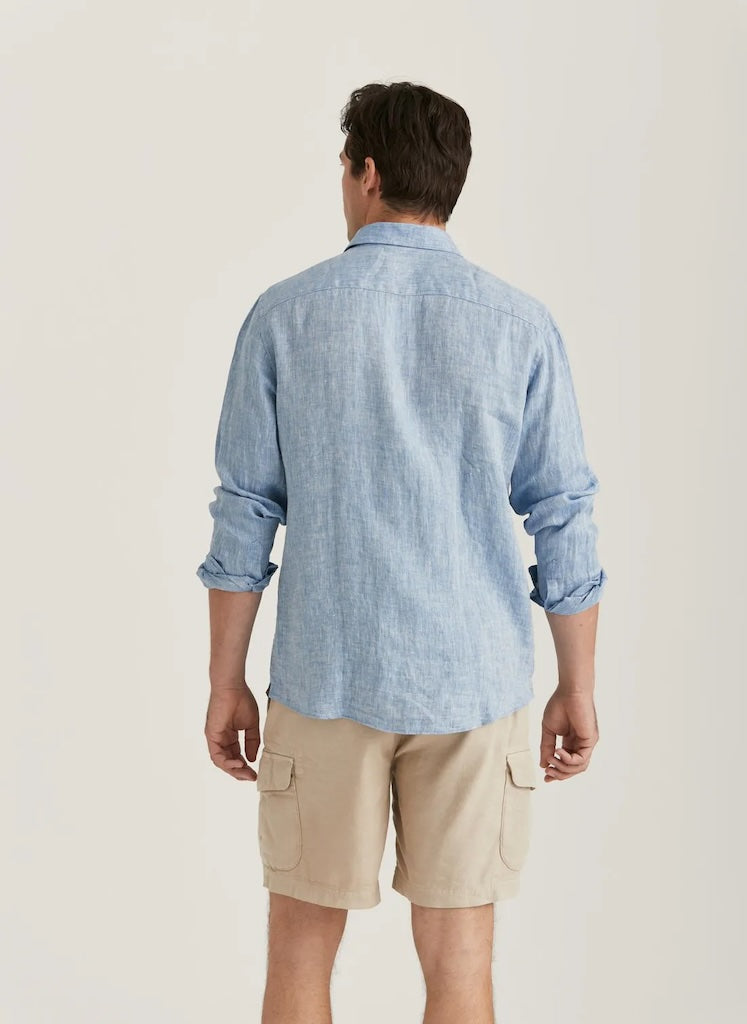 Douglas Linen Herringbone BD Shirt