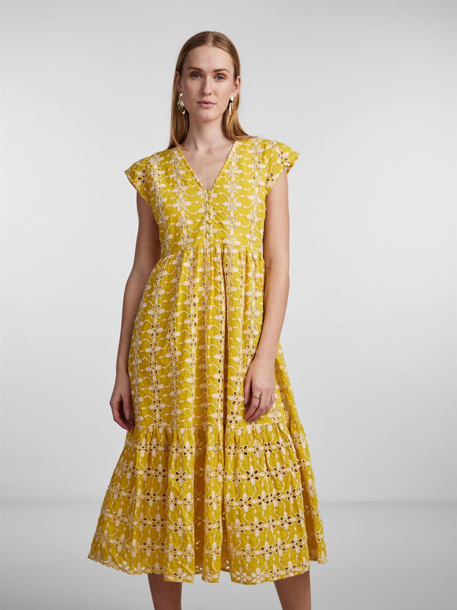 YASLEMINA SS LONG DRESS S.