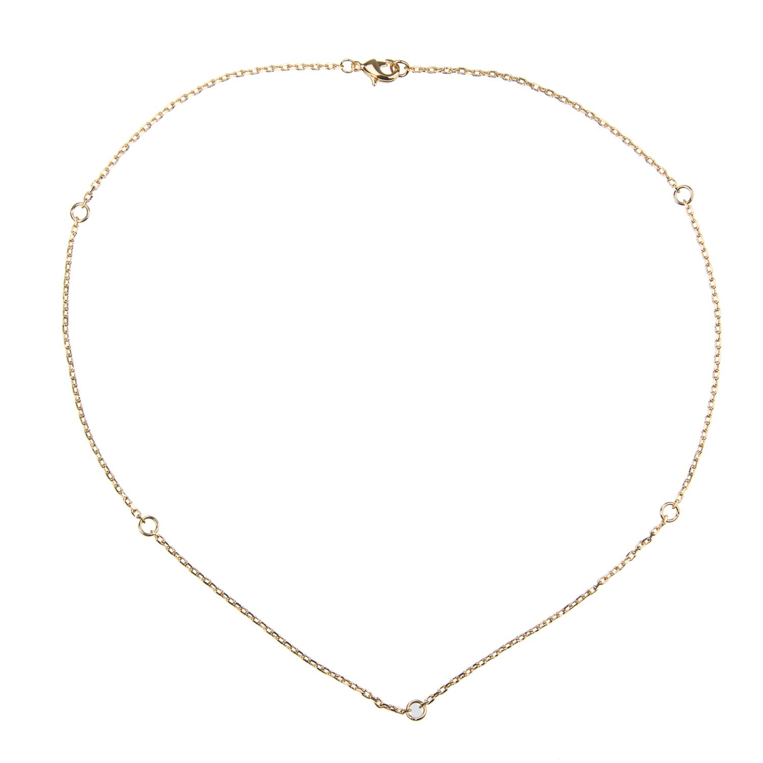 Emilia Gold Necklace With Rings