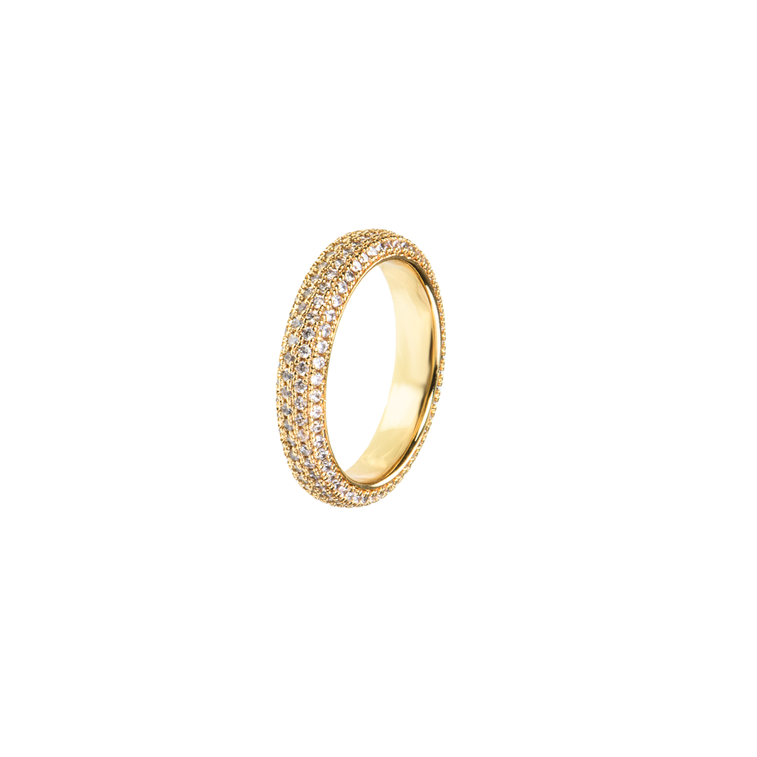 Emilia Stone Covered Ring White 57mm