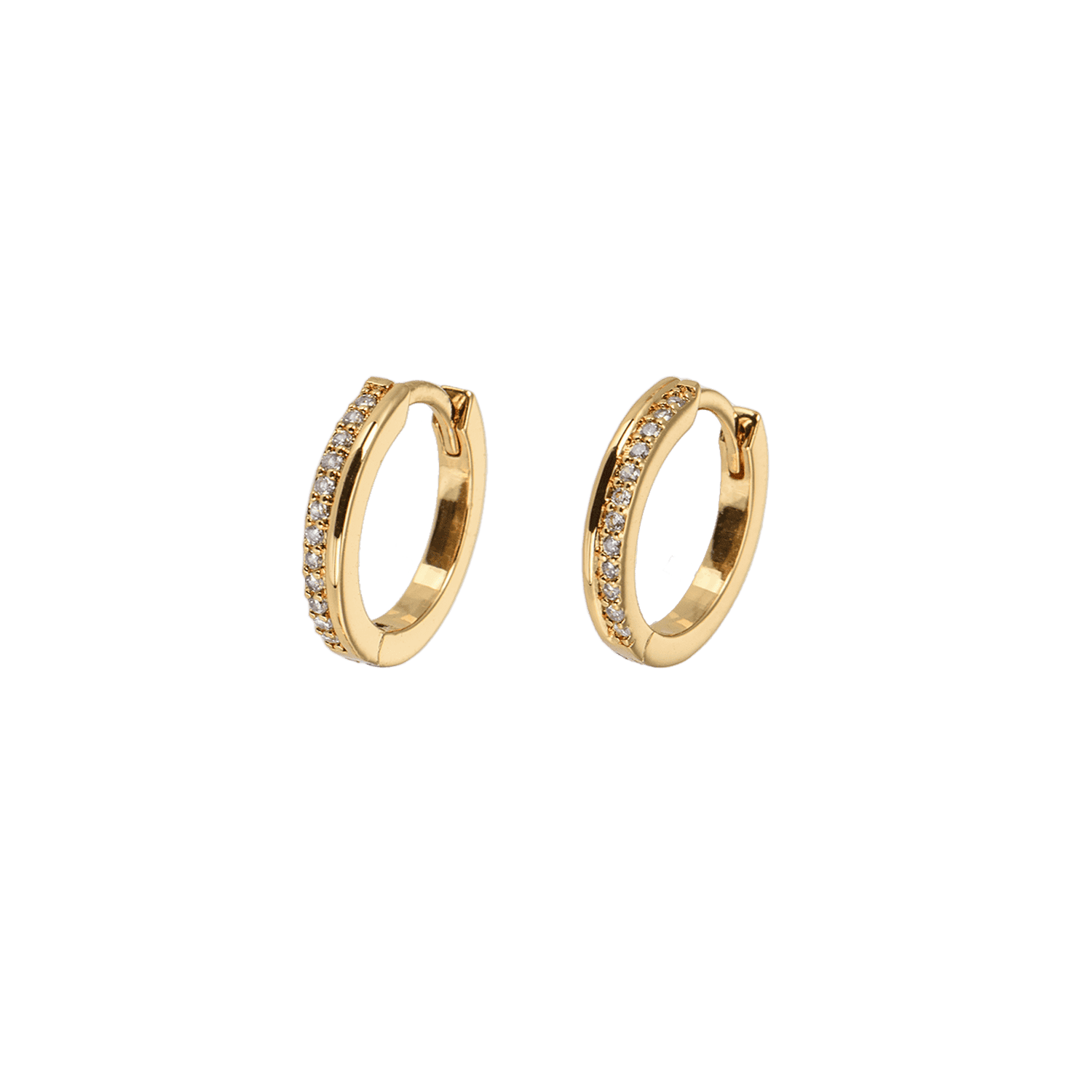 Emilia Small hoops Gold & White