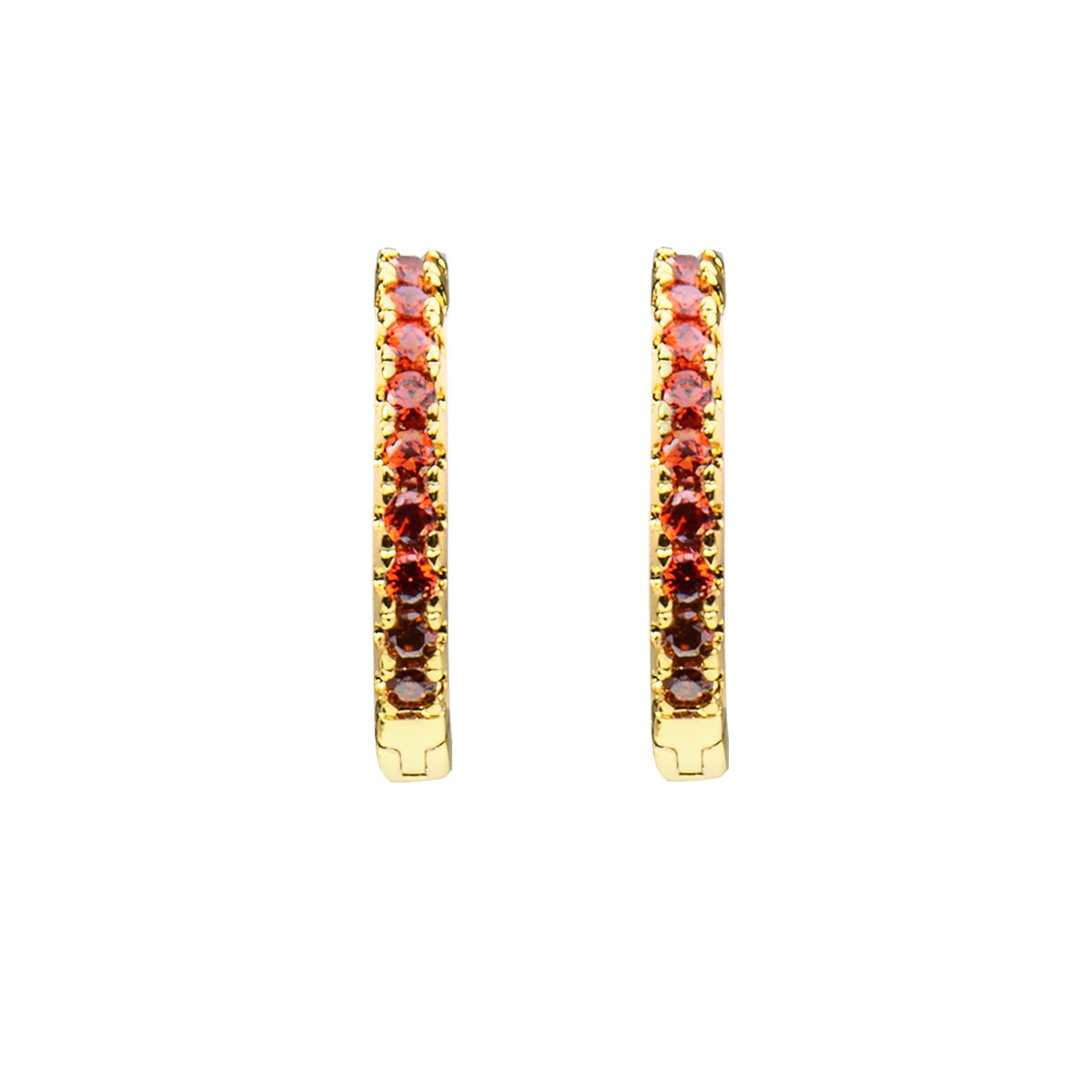 Emilia Small hoops Bordeaux