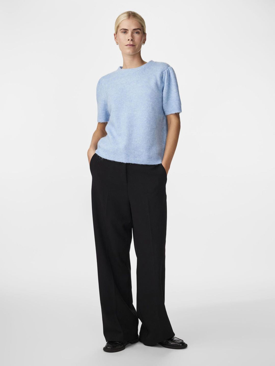 YASANNE SS KNIT PULLOVER S.