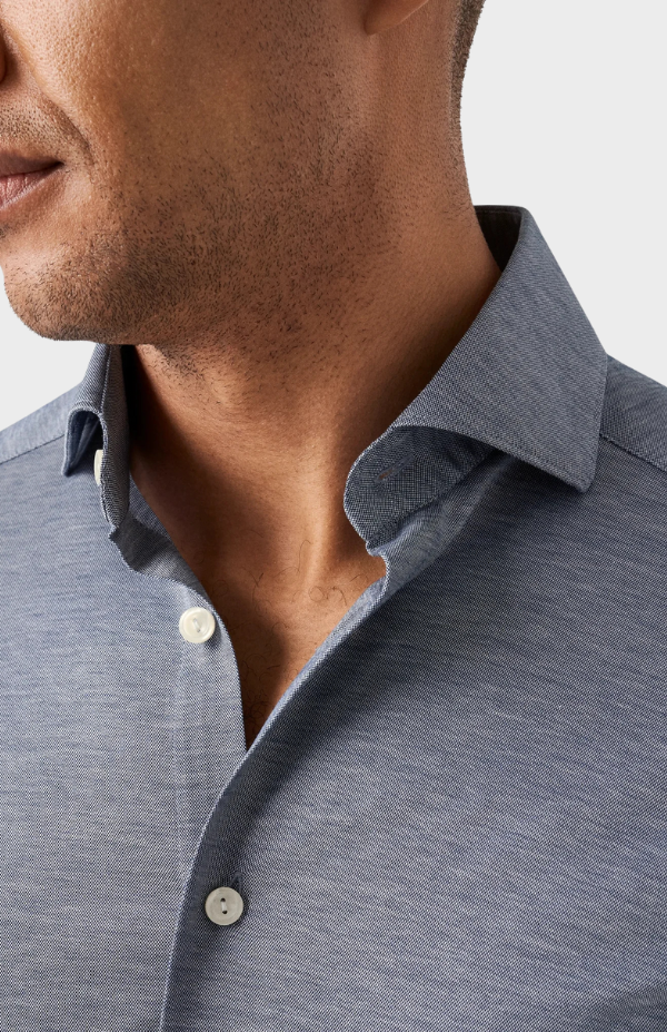 Dark blue Filo di Scozia Oxford Shirt