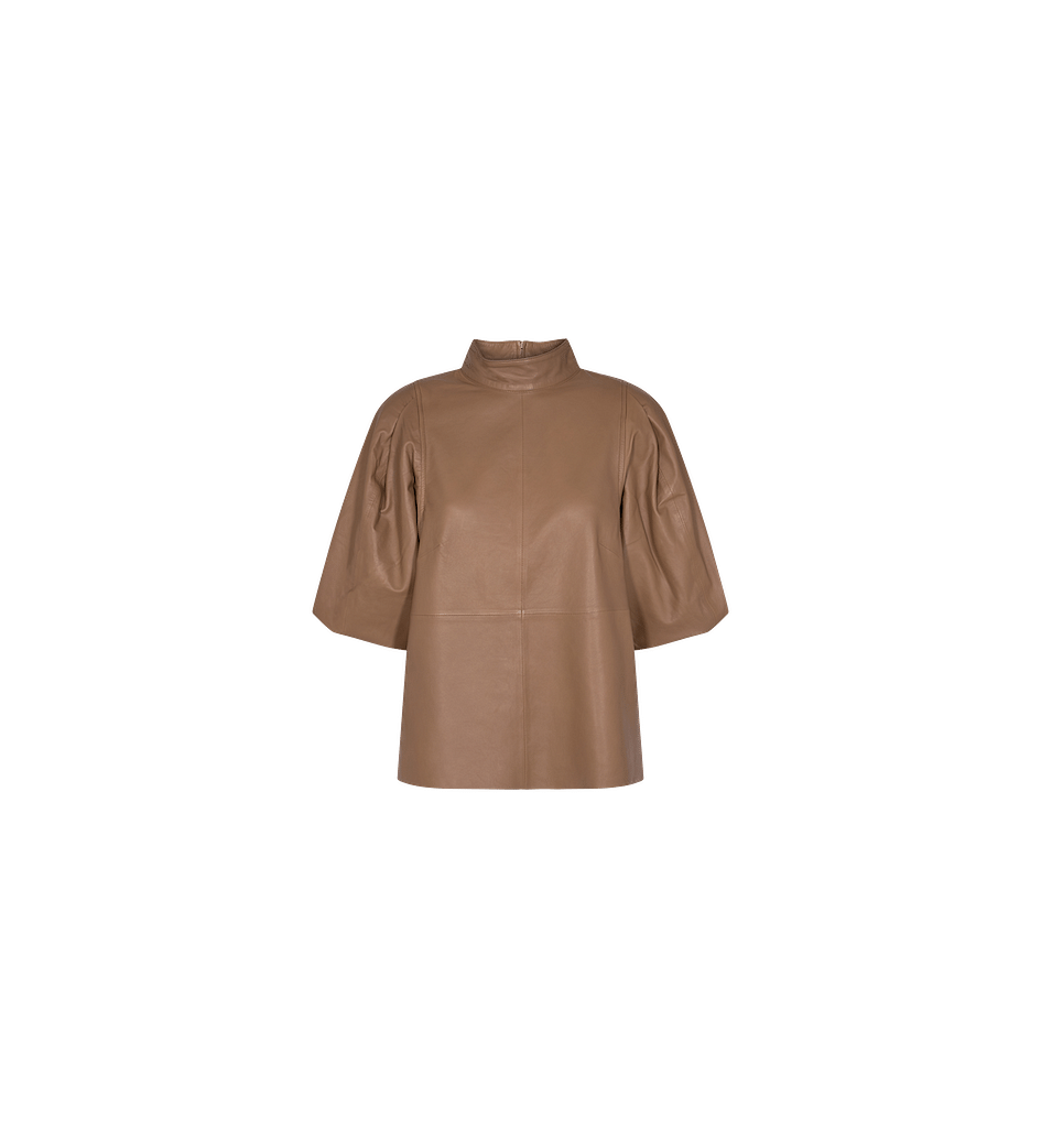 Cassandra Leather Blouse
