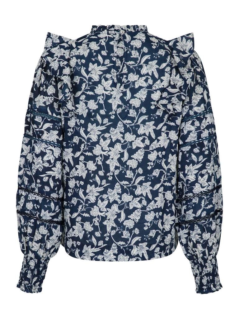Harmon Stencil Flower Blouse