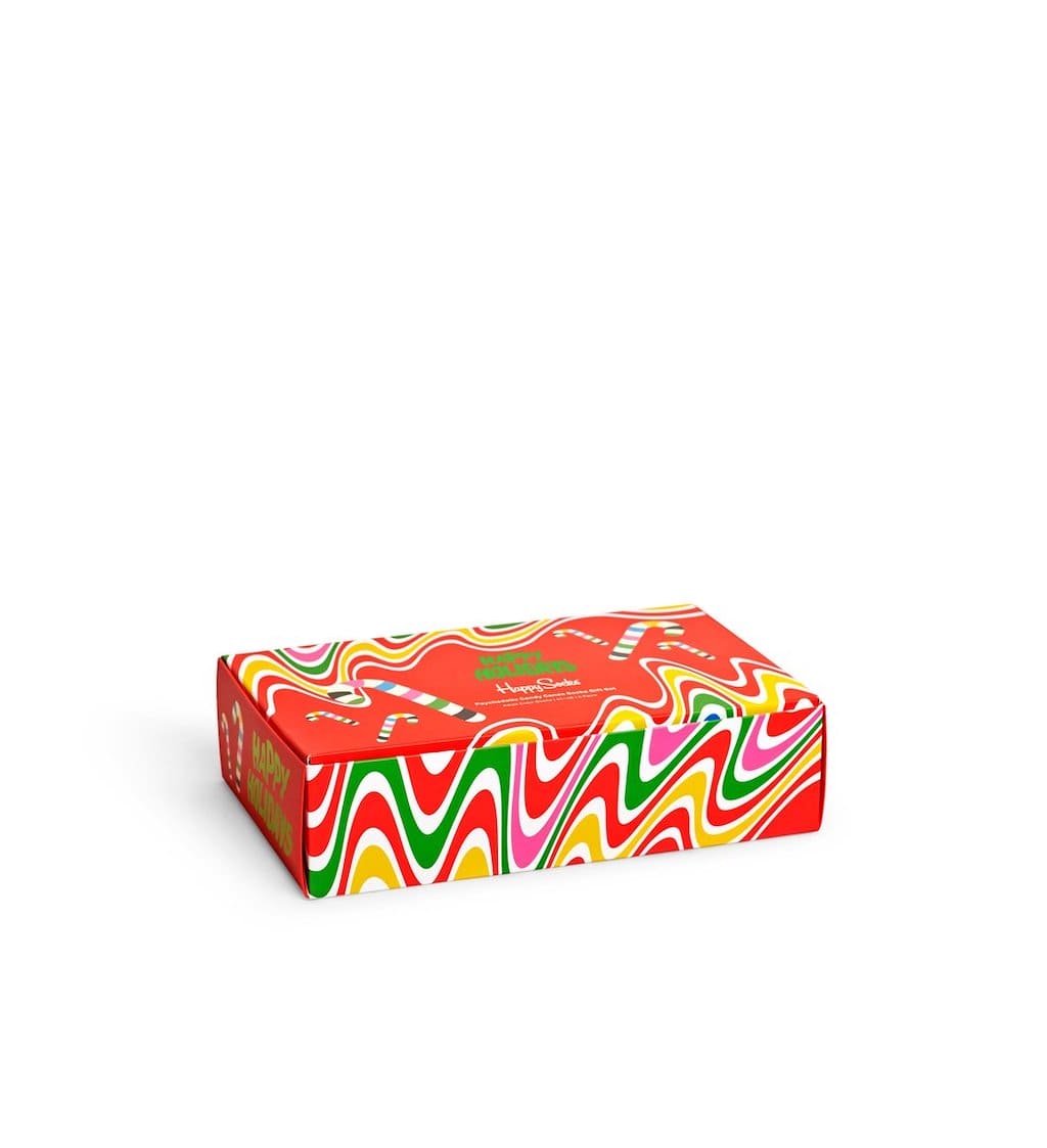 4 Pack Psydelic Candy V´Canes Socks Gift Set