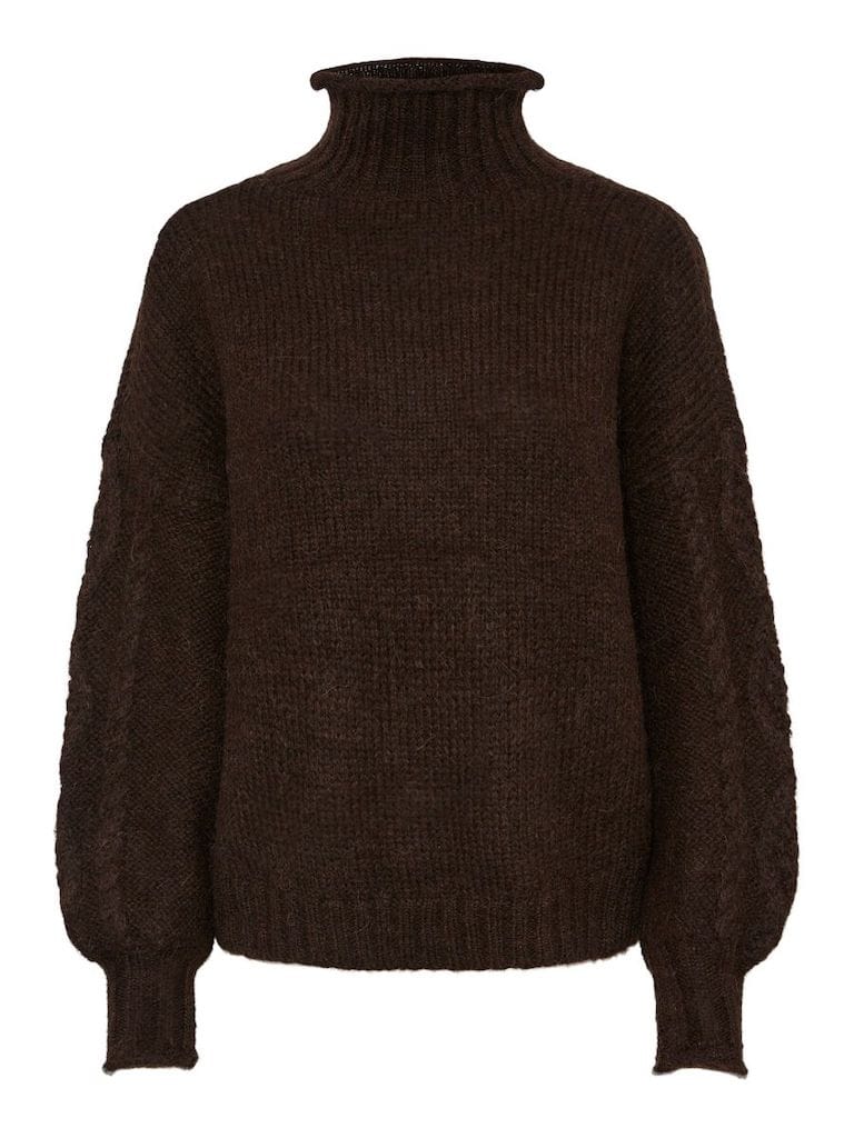 YASSIERA LS HIGHNECK KNIT PULLOVER
