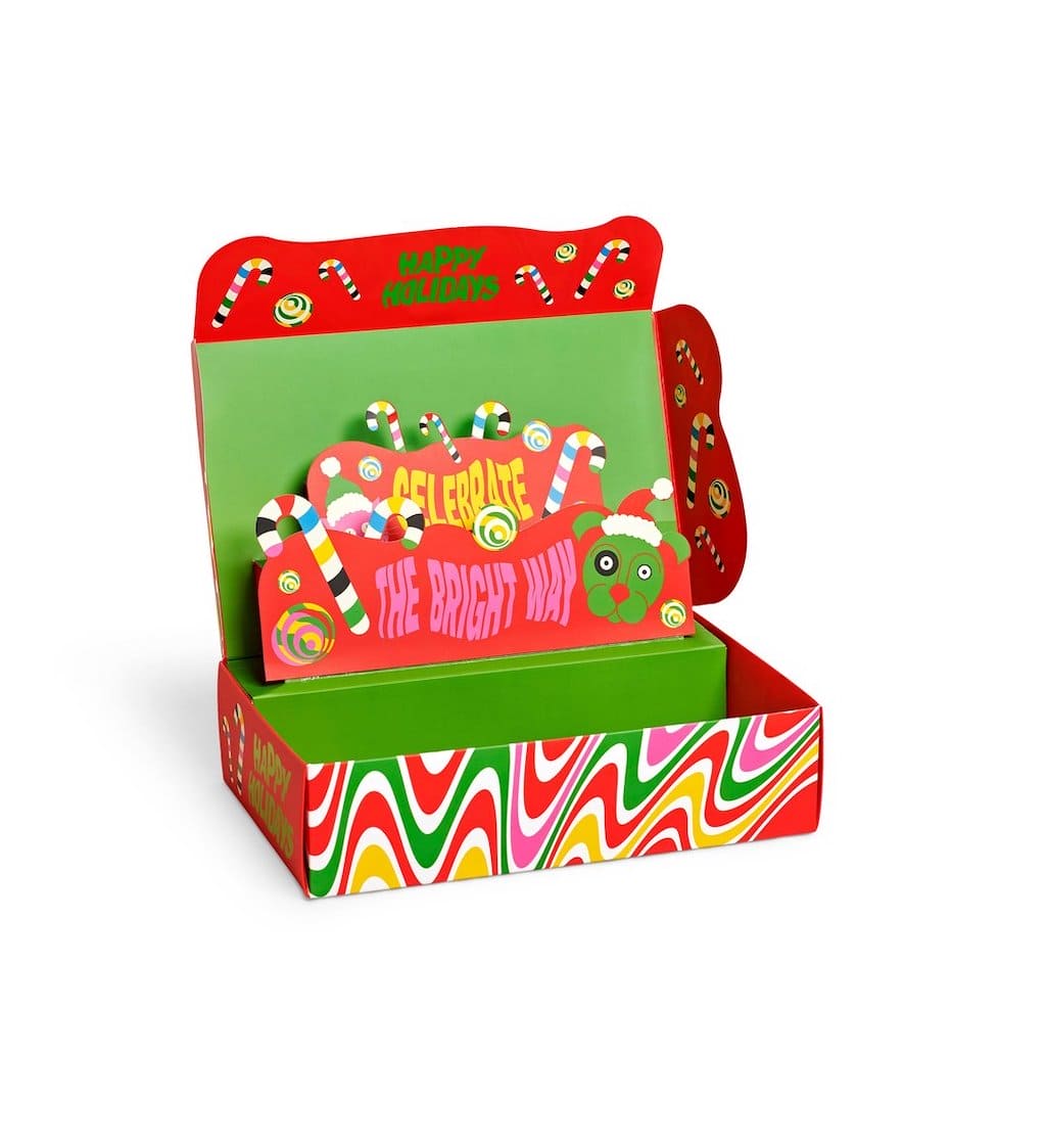 4 Pack Psydelic Candy V´Canes Socks Gift Set