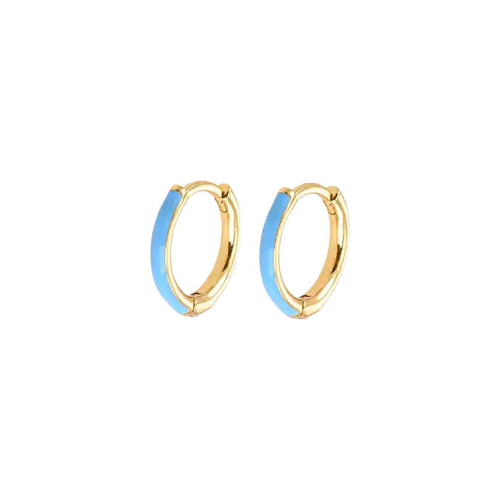 Emilia Small coated hoops Blue