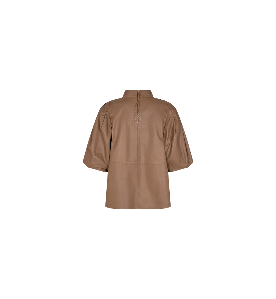 Cassandra Leather Blouse