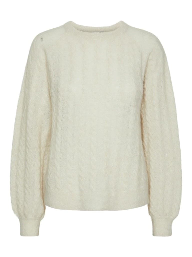 YASLELU LS O-NECK KNIT PULLOVER