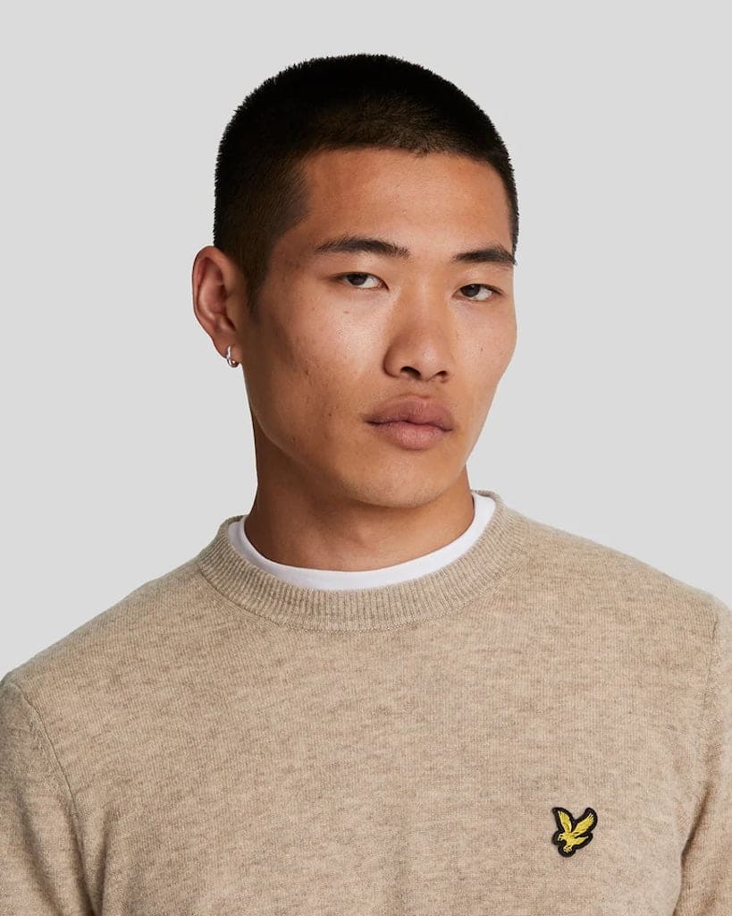 Lambswool Blend Crew Neck Jumper