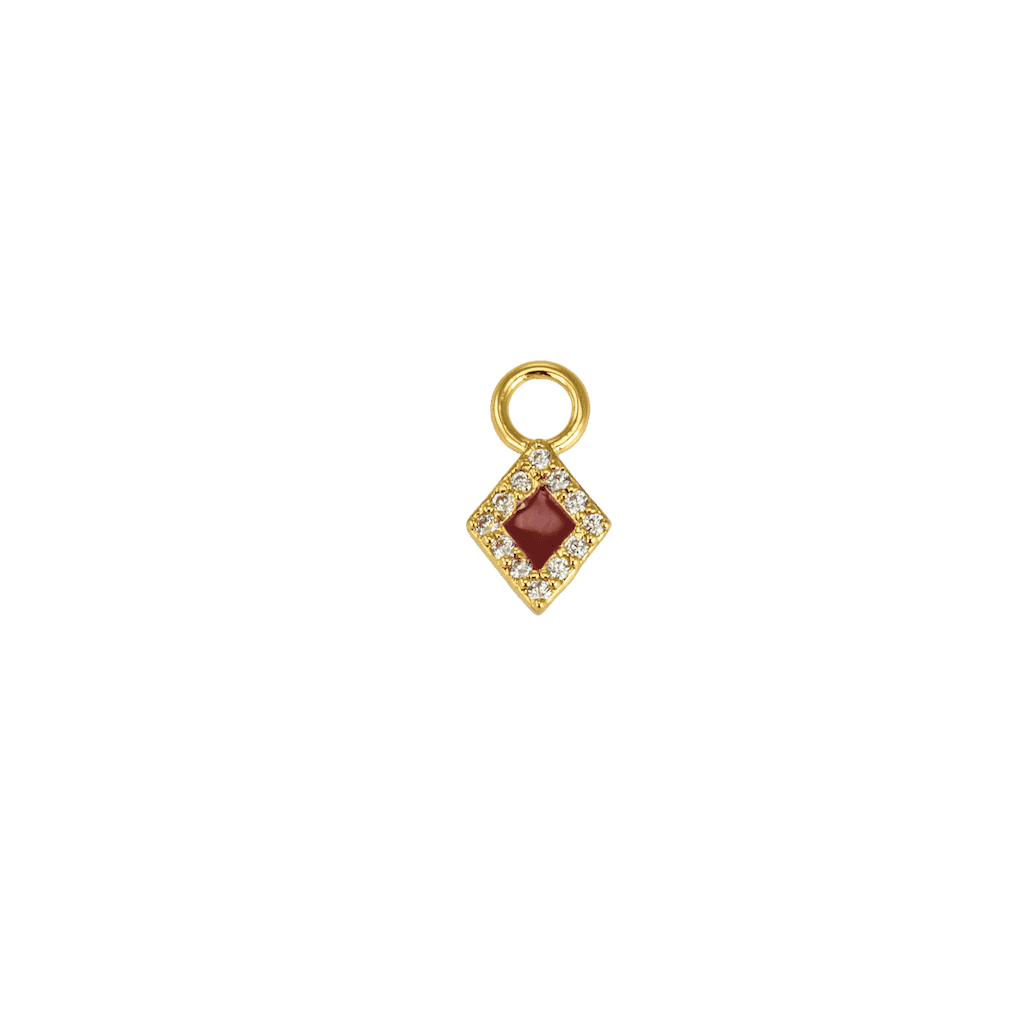 Emilia Diamonds charm Enamel