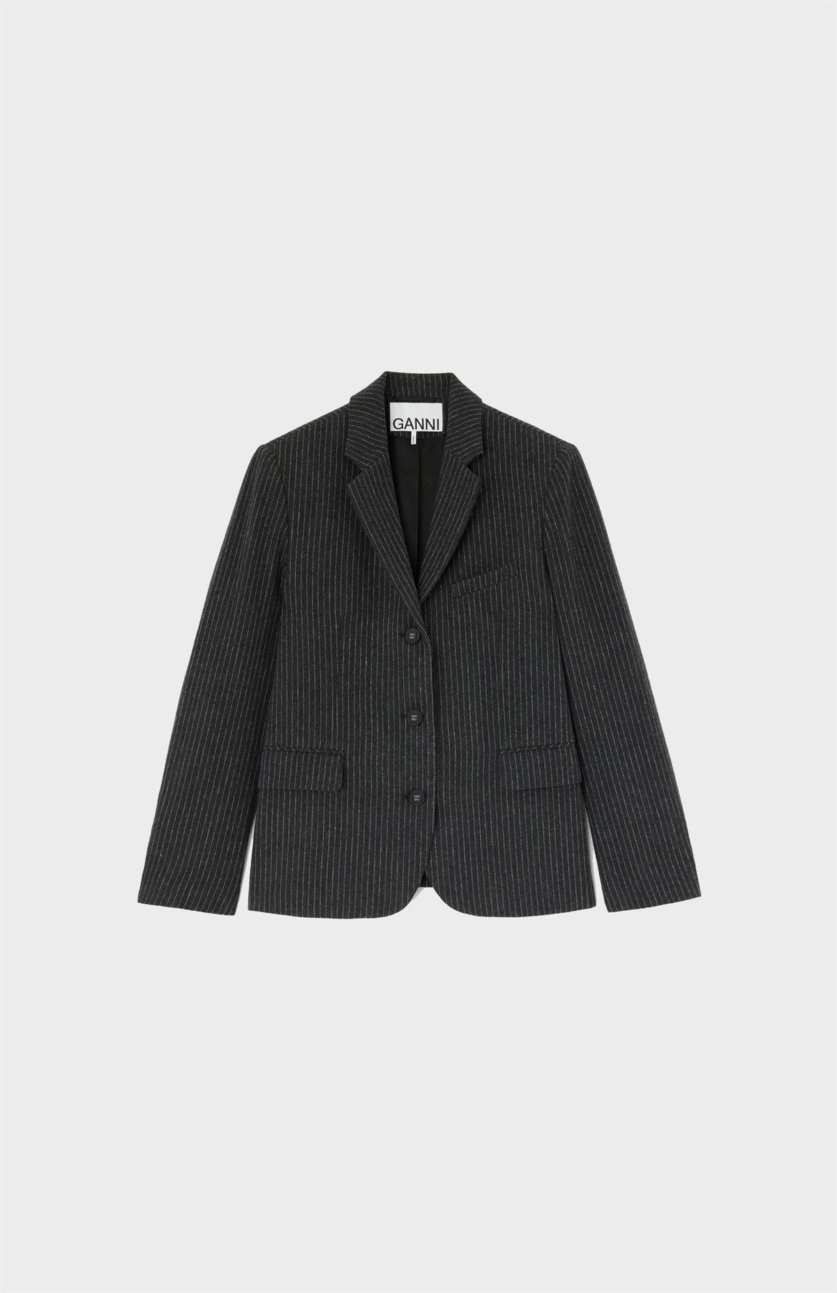 Pinstripe Flannel Blazer