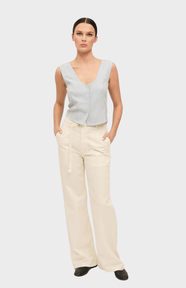 Mari Button Tank Top