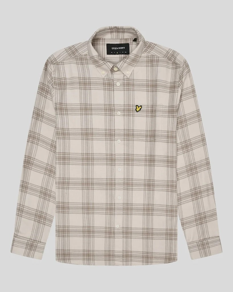 Tonal Check Flannel Shirt