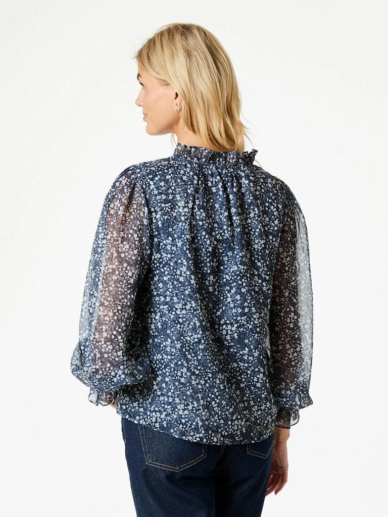 Leia Flower Graphic Blouse