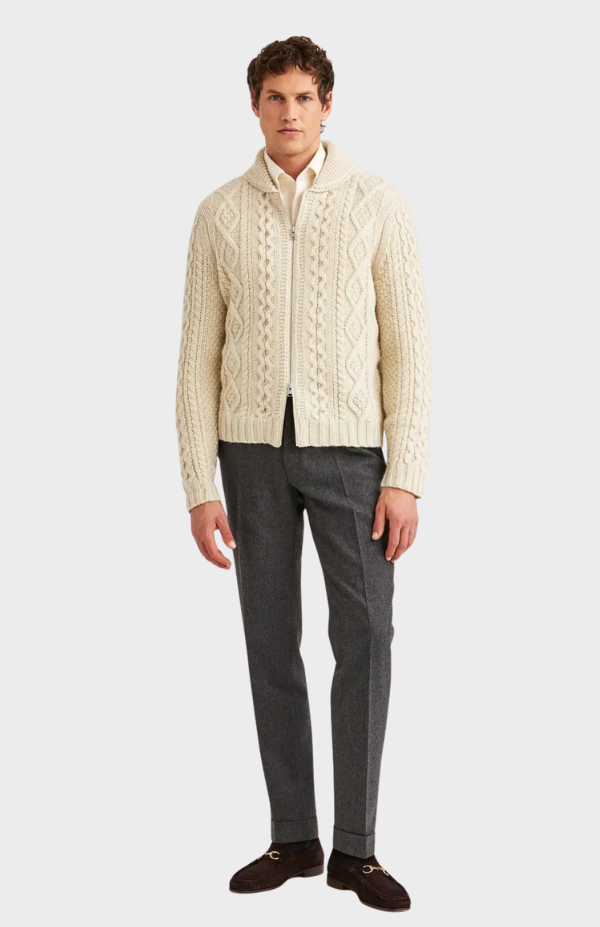 Cornwall Cable Zip Jacket