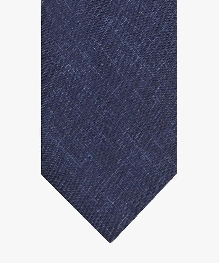 TIE SILK PRINT NAVY