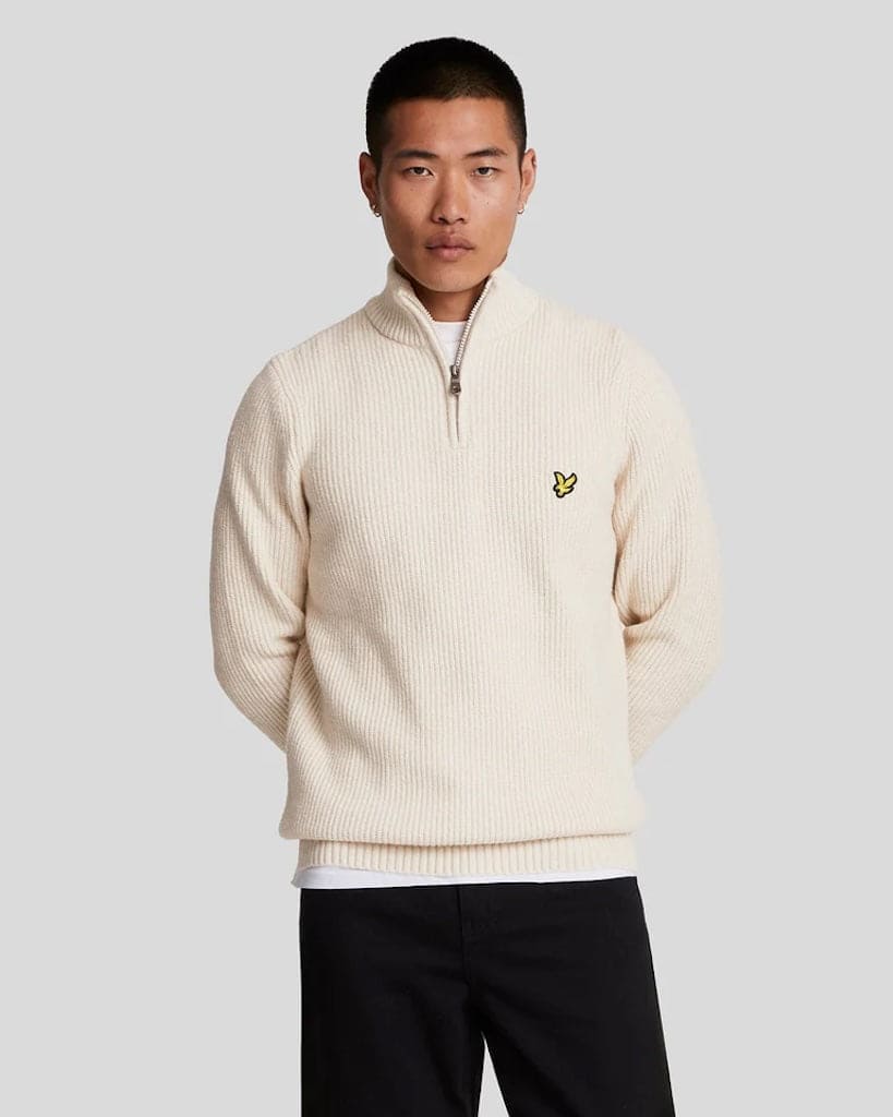 Shaker Stitch Quarter Zip