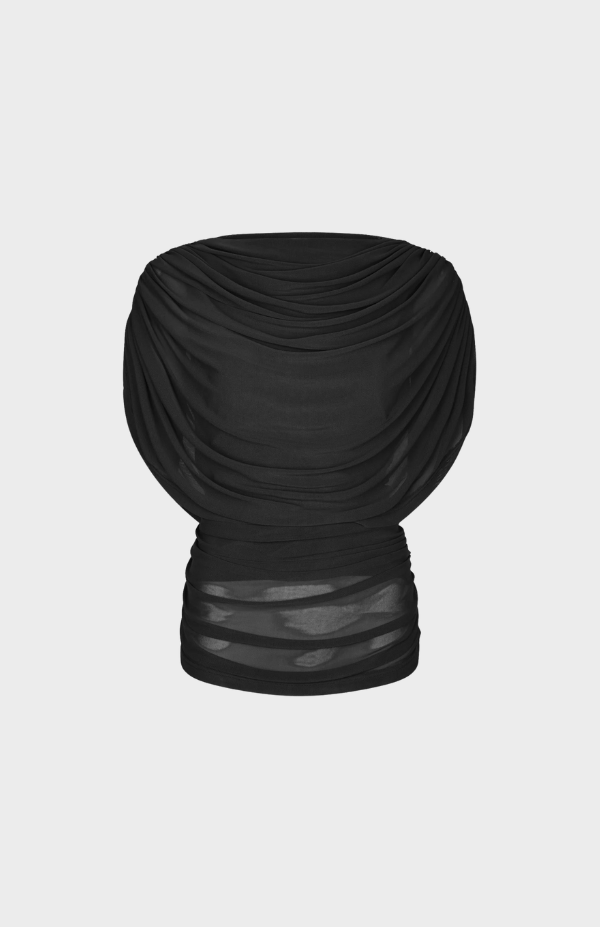 Cottuna Drapy Mesh Top