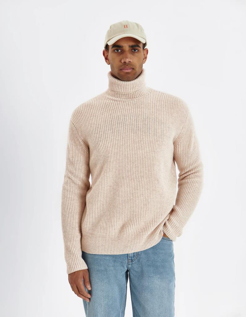 Eddie Wool Rib Rollneck Knit
