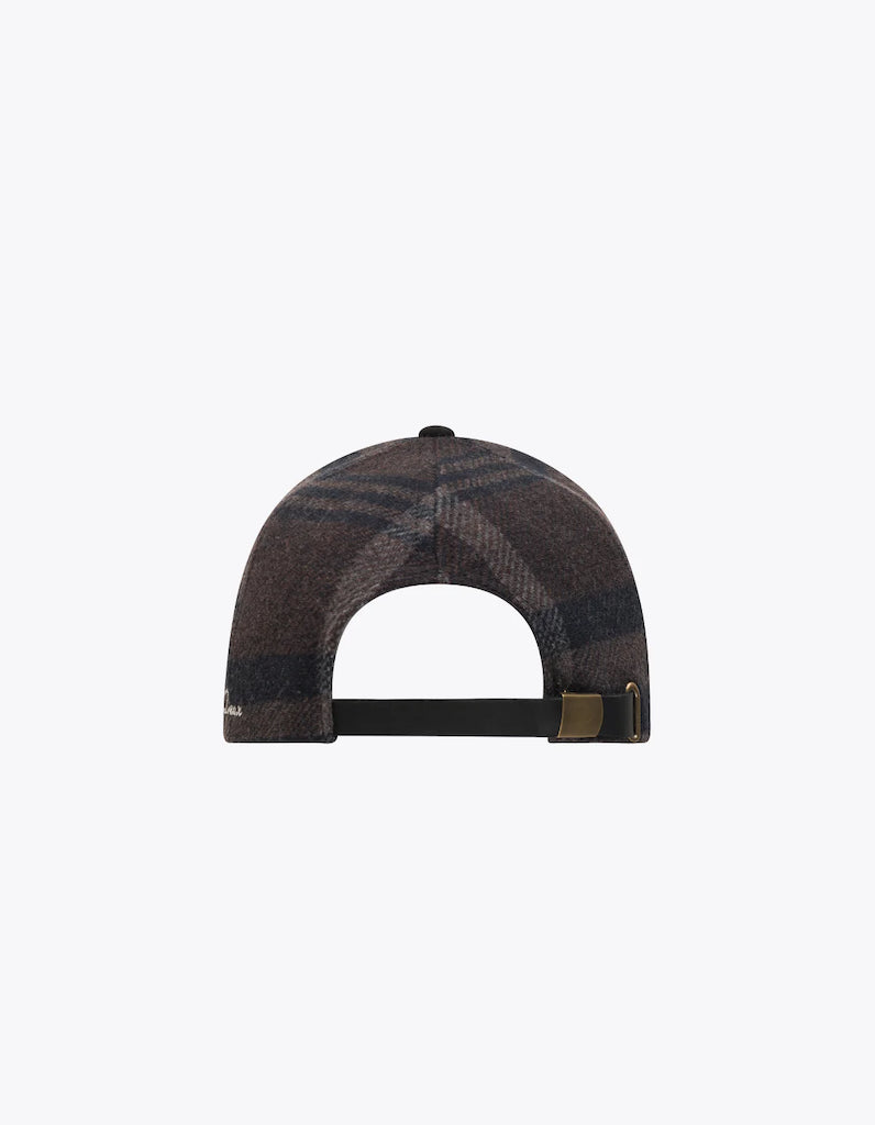 Baseball Cap Check Wool