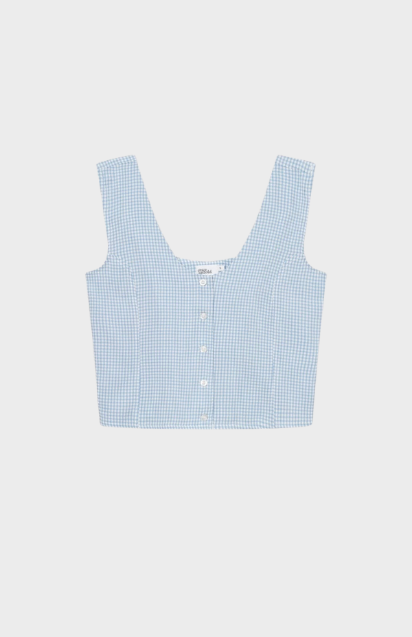 Mari Button Tank Top