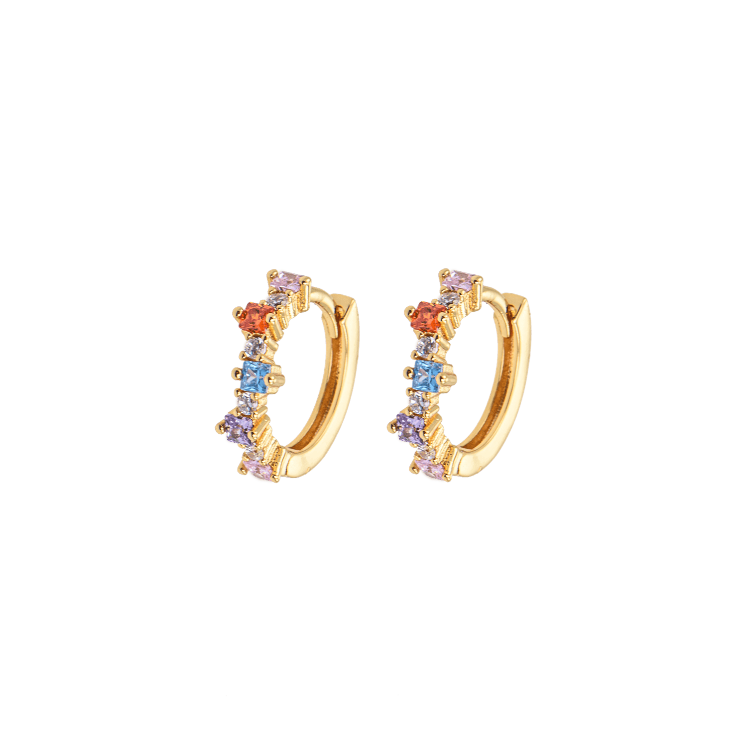 Emilia Mixed small hoops Bright