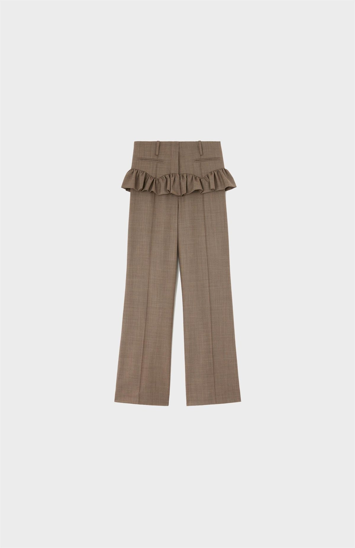 Wool Melange Suiting Skirt Pants