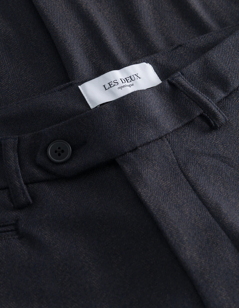Como Herringbone Suit Pants