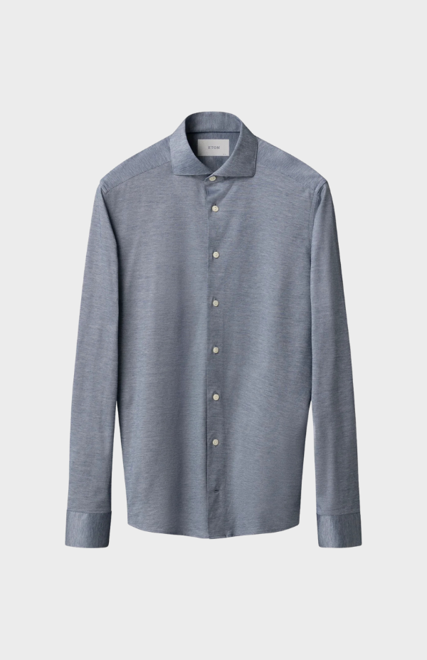 Dark blue Filo di Scozia Oxford Shirt
