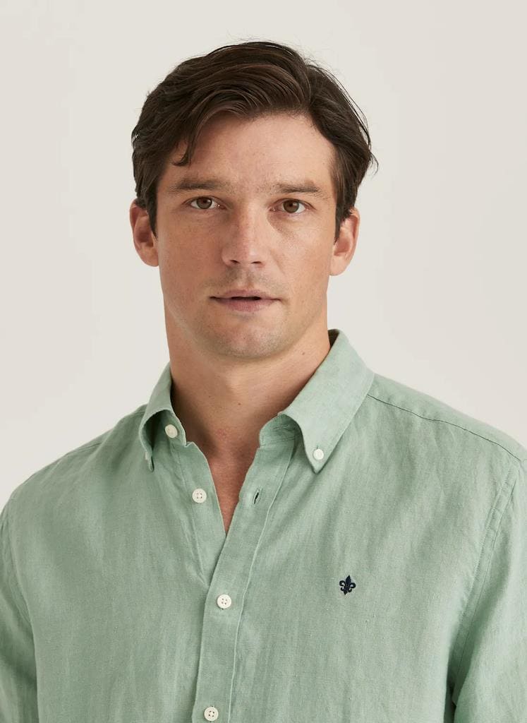 Douglas Linen Shirt-Classic Fit