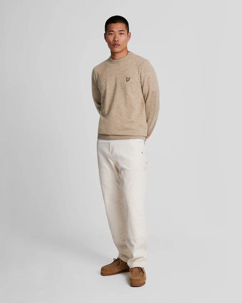 Lambswool Blend Crew Neck Jumper