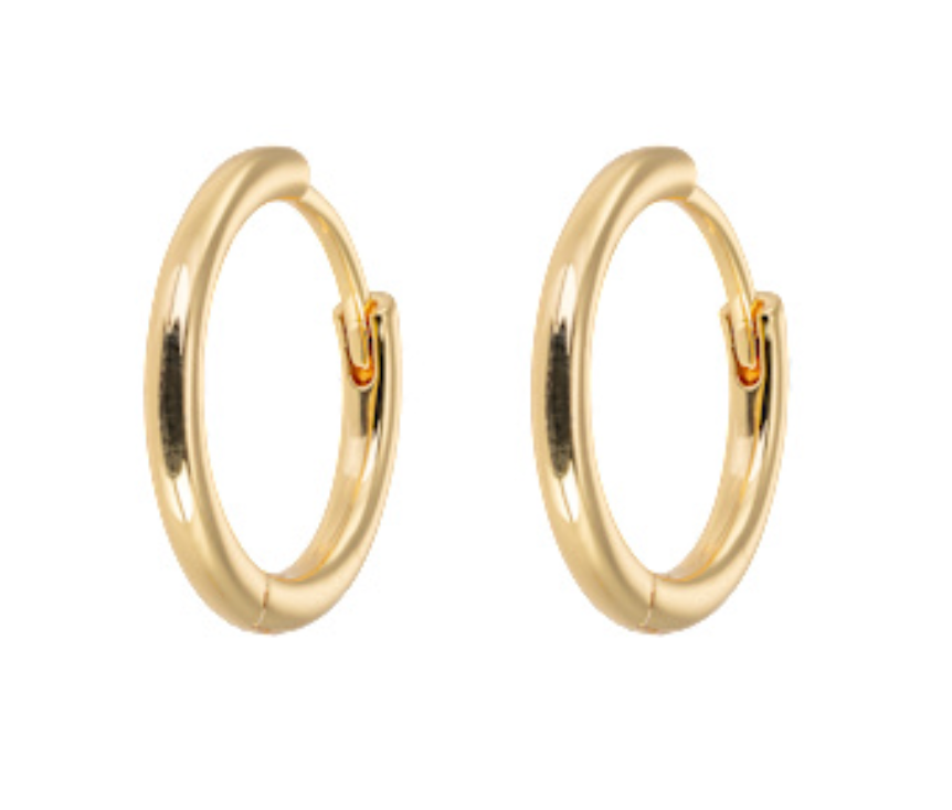 Emilia Medium gold hoops