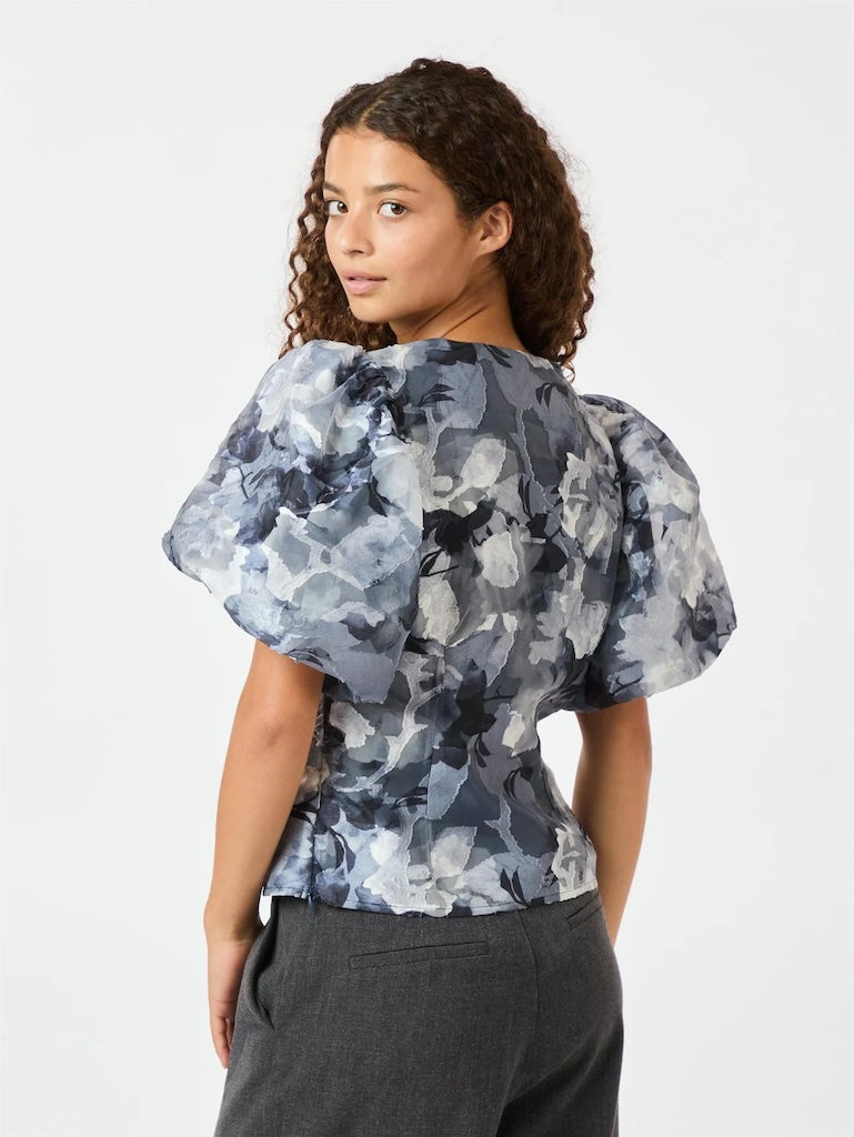 Camia Brocade Floral Blouse