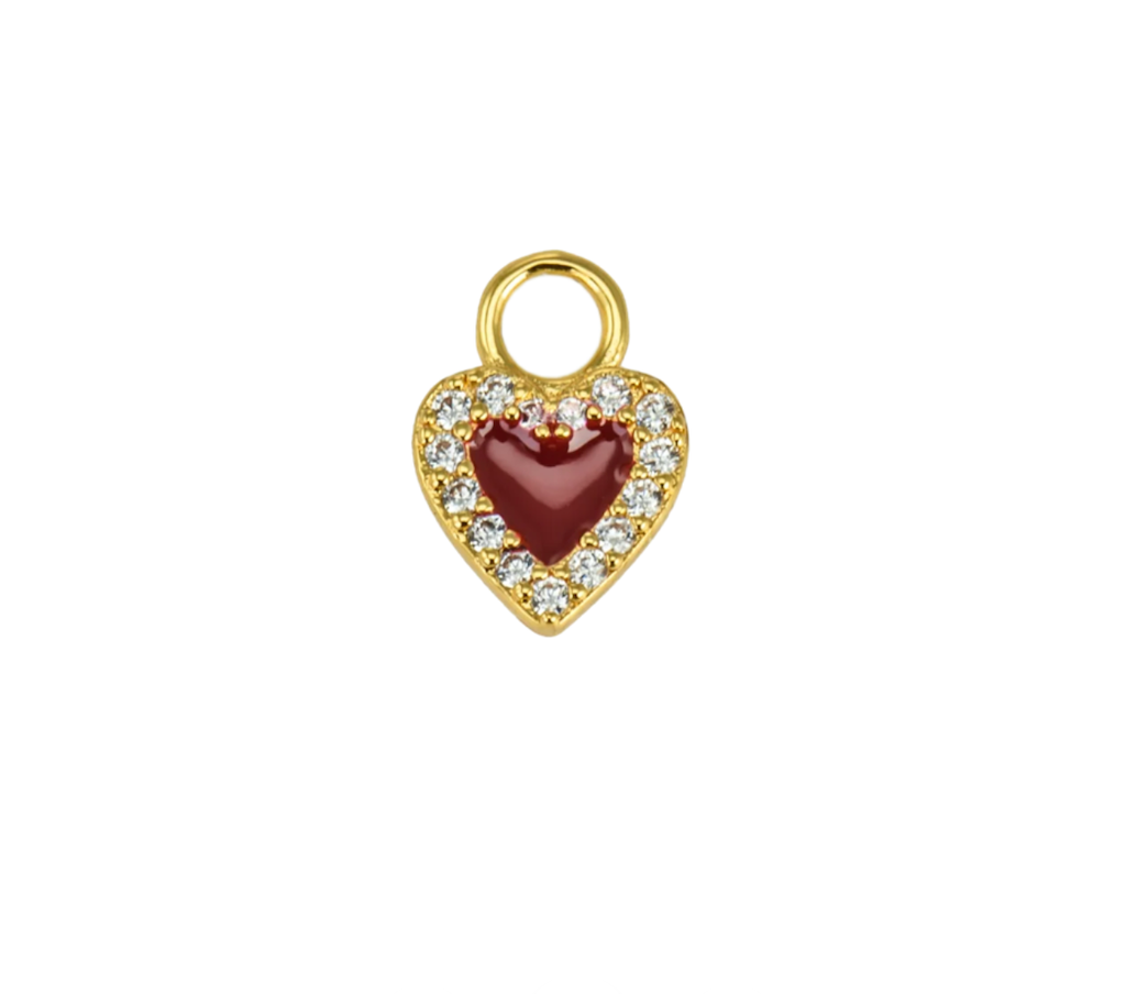 Emilia Hearts charm Enamel