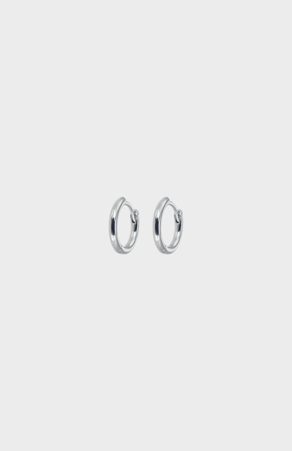 Emilia Small Silver Hoops