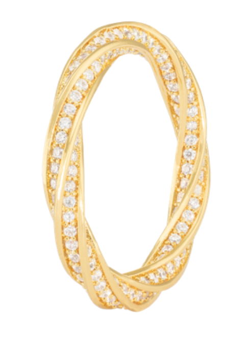 Emilia Twisted Stone Ring 57mm