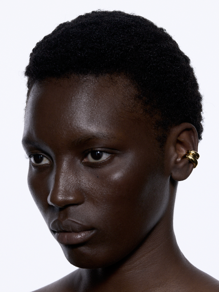 SLETTES Omotesando Chunk Ear Cuff Gold