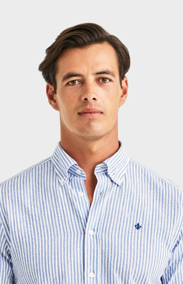 Morris Seersucker Shirt-Slim Fit