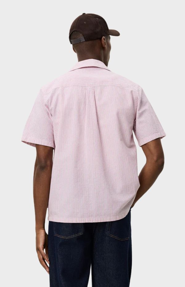 Lukas Stripe Cotton Linen SS Shirt