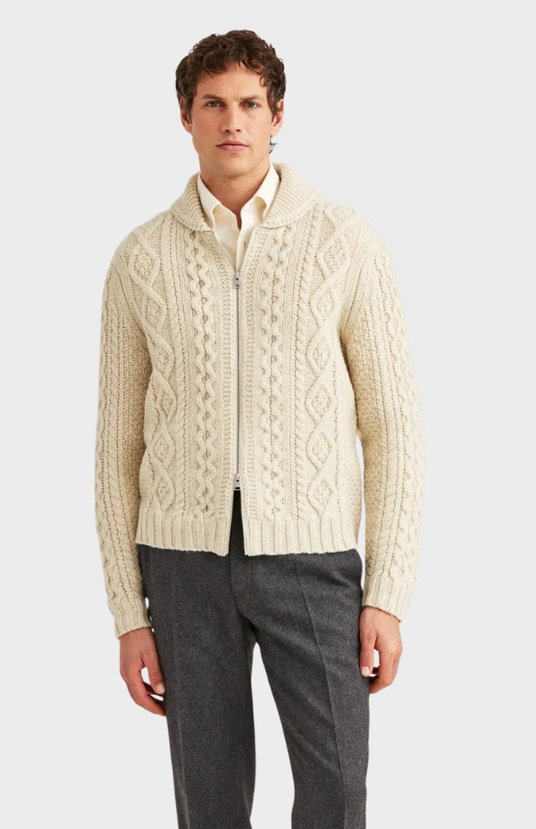 Cornwall Cable Zip Jacket