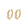 Emilia Mixed Medium Hoops White